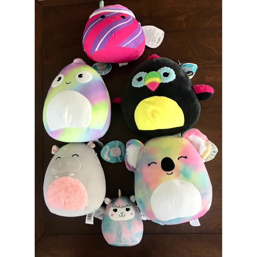Kellytoy Squishmallows Plush Bundle‎ Cristina Honeydew Harrison 6 Piece Set